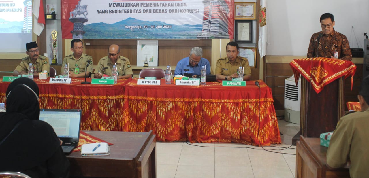 KPK RI Adakan Bimtek Desa Antikorupsi di Aula Kalurahan Hargorejo